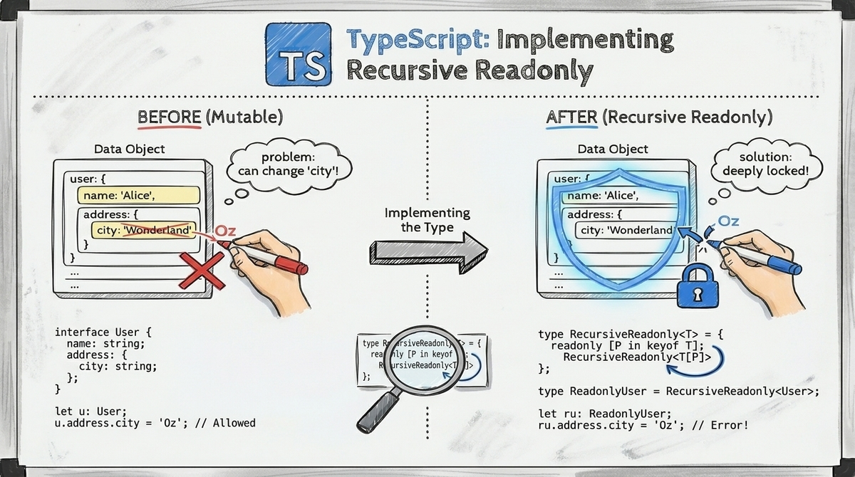 TypeScript: Implementando Readonly Recursivo